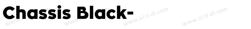 Chassis Black字体转换